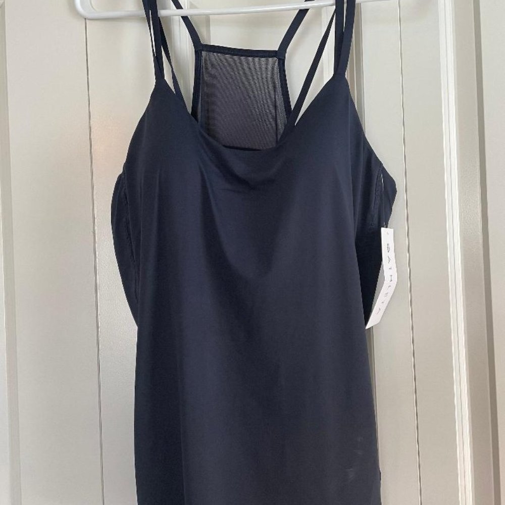 New Athleta Navy Tank Large
